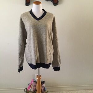 HP-STRUCTURE AUTHENTIC SUPERIOR QUALITY PURE WOOL100%LAMBSWOOL /UNISEXSWEATER/XL